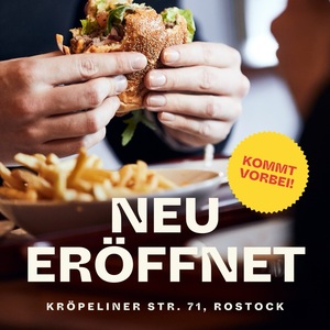 🍔 Moin Rostock! 👋
 
Heute schreiben wir ein neues Kapitel: Die offizielle Eröffnung von Jim Block Rostock!
Wir bringen&nbsp;...